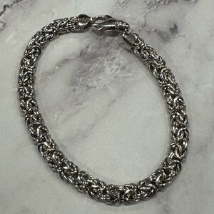 Sterling Silver Byzantine Bracelet